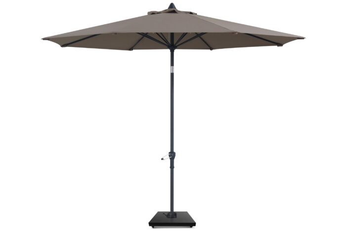 Camello Valerio stokparasol 3m (excl. voet) – Taupe-naturel-bruin