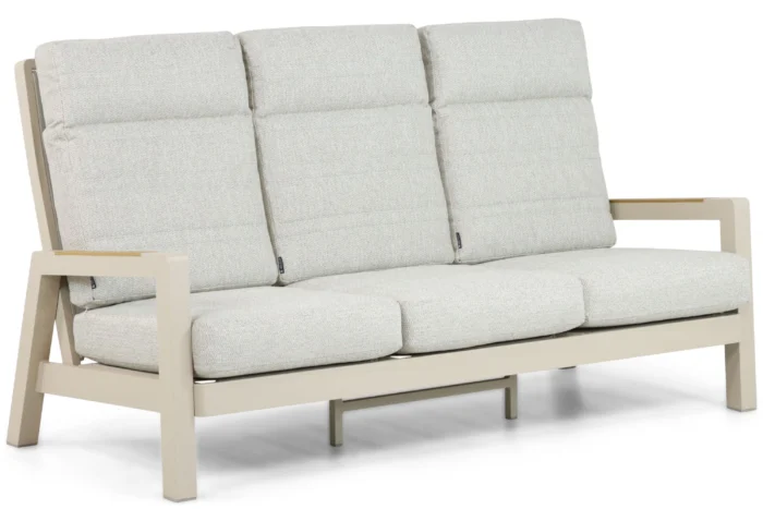 Lifestyle Garden Furniture Evora lounge tuinbank 3-zits - Taupe-naturel-bruin