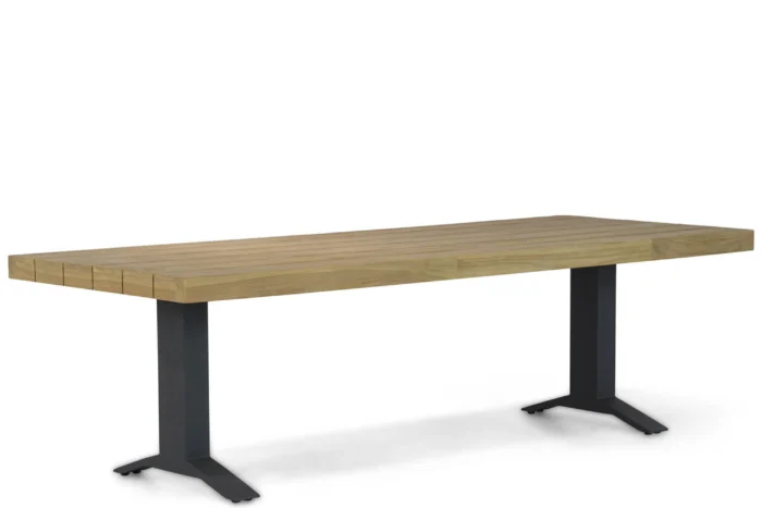 Santika Furniture Superior dining tuintafel 260 x 100 cm - Old teak greywash