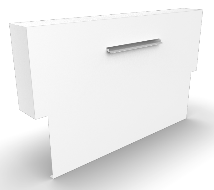Geroba Cascadi Aluminium Watervalelement op vijver 1500 x 250 x 1200 mm – zwart