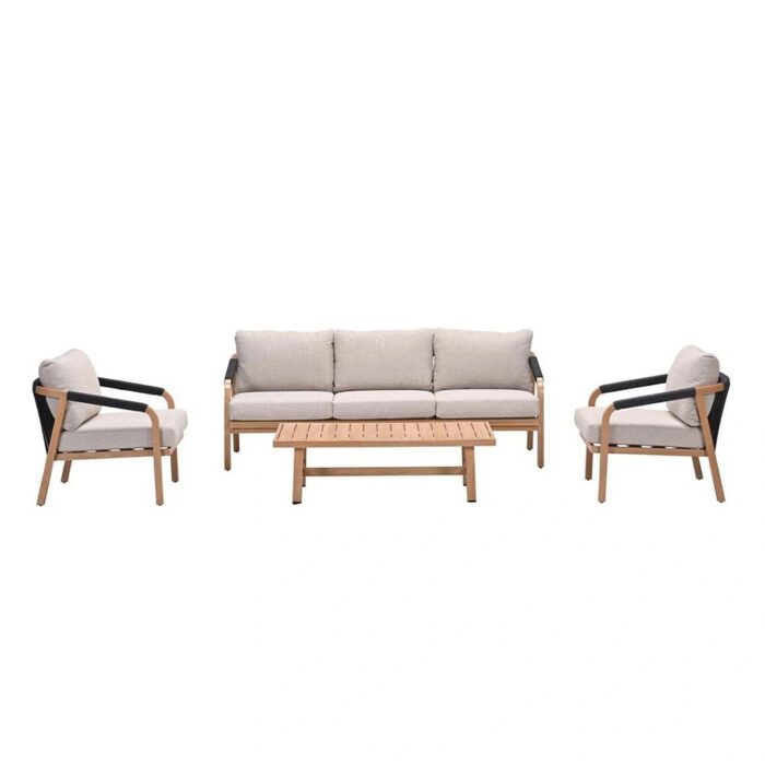 Garden impressions Monti Sofa Loungeset 4 dlg Gobi Sand – bruin;zwart