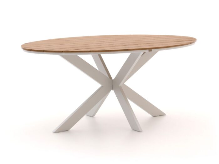 Bellagio tuinmeubelen Bellagio Fidenza dining tuintafel ovaal 180x103cm Laagste prijsgarantie! – Wit