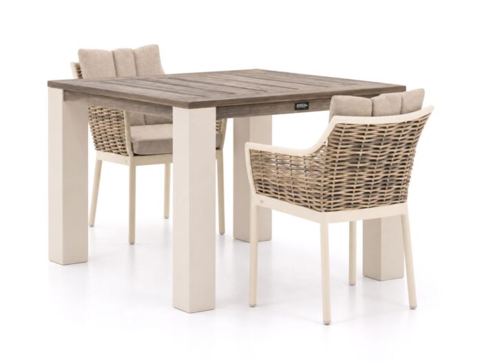 Apple Bee Milou/ROUGH-X 100cm dining tuinset 3-delig – Bruin