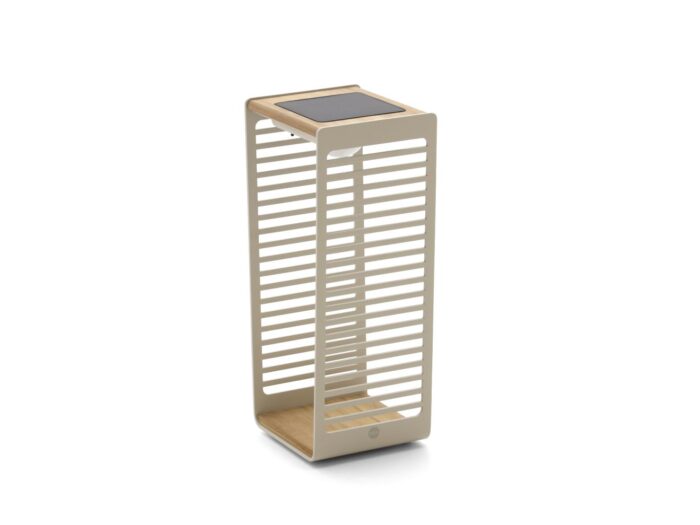 SUNS Eve M lantaarn solar 25x22x52cm Laagste prijsgarantie! – Taupe