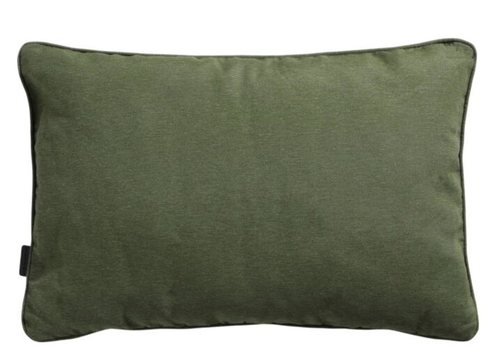 Madison 2 stuks! Sierkussen 60×40 piping Panama groen