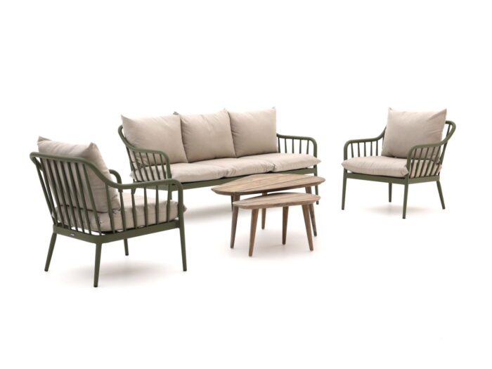 Manifesto Furniture Manifesto Celante/ROUGH-K stoel-bank loungeset 5-zits 5-delig Laagste prijsgarantie! – Groen