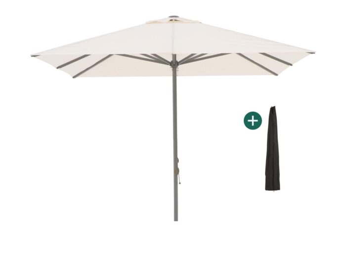Shadowline Cuba parasol 350x350cm Laagste prijsgarantie! – Wit