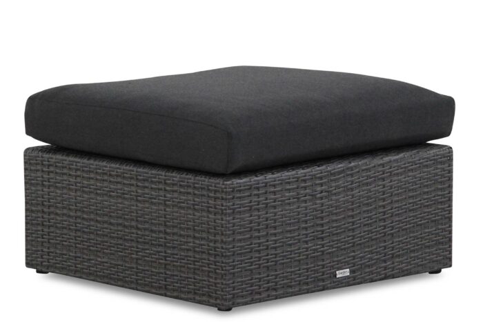 Garden Collections Houston lounge voetenbank – Grijs-antraciet