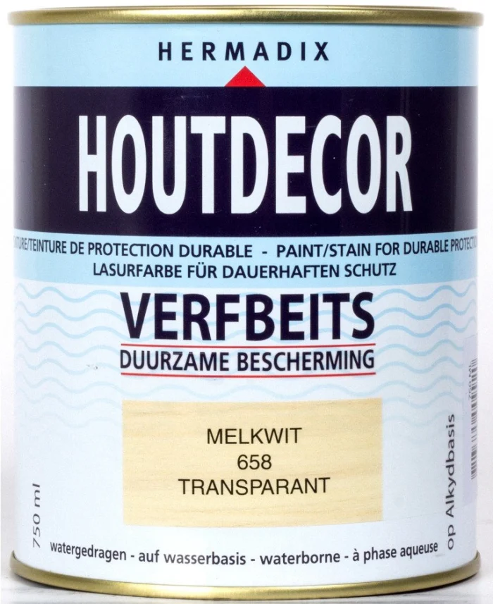 Hermadix Houtdecor 658 melkwit 750 ml - wit