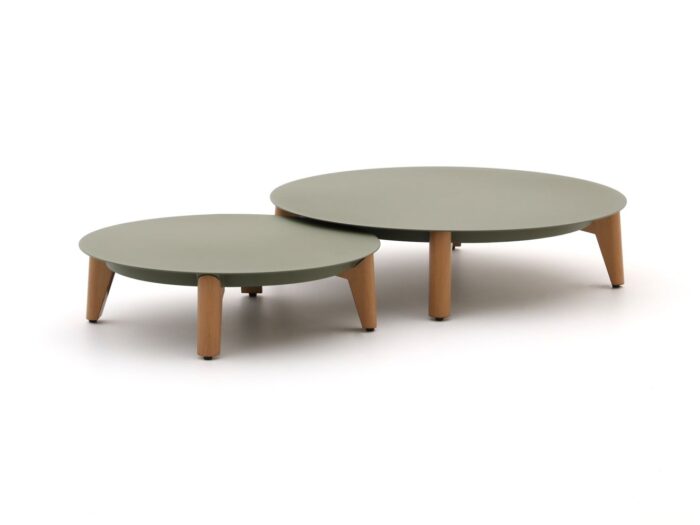 Bellagio tuinmeubelen Bellagio Esenta lounge tuintafel ø86 (h:21cm)/ø 68 (h:19cm) Laagste prijsgarantie! – Groen