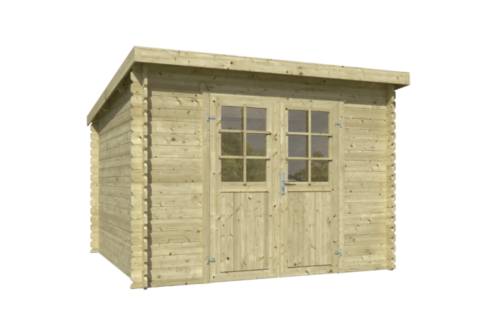 Outdoor life Blokhut Nadia 275×275 Olijfgroen Geimpregneerd – hout