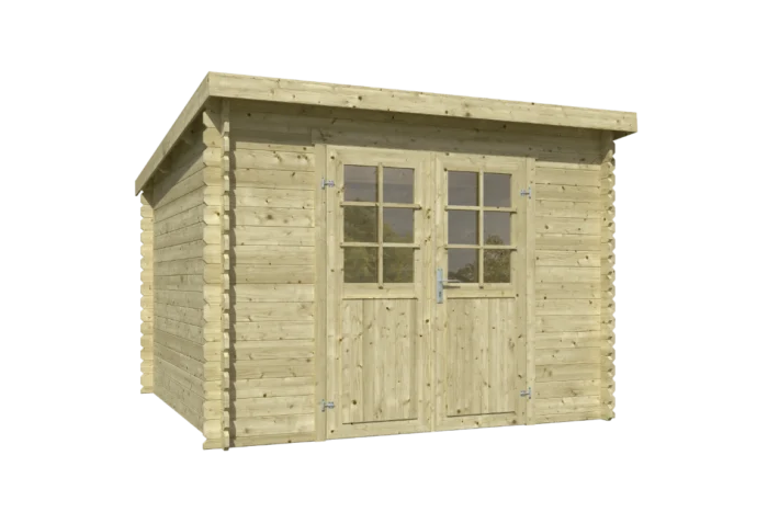 Outdoor life Blokhut Nadia 275x275 Olijfgroen Geimpregneerd - hout