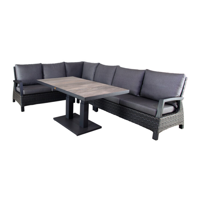 Oosterik home Dining hoekset West Haven Midnight Grey 85 x 140 cm – grijs