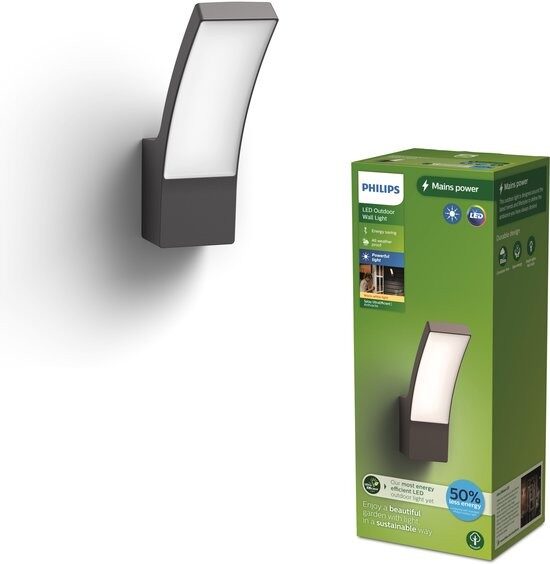 Philips Splay wand antraciet 12w – zwart