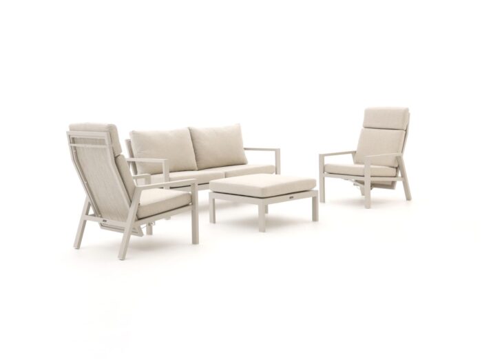 Manifesto Furniture Manifesto Alzano stoel-bank loungeset 4-delig verstelbaar Laagste prijsgarantie! – Taupe